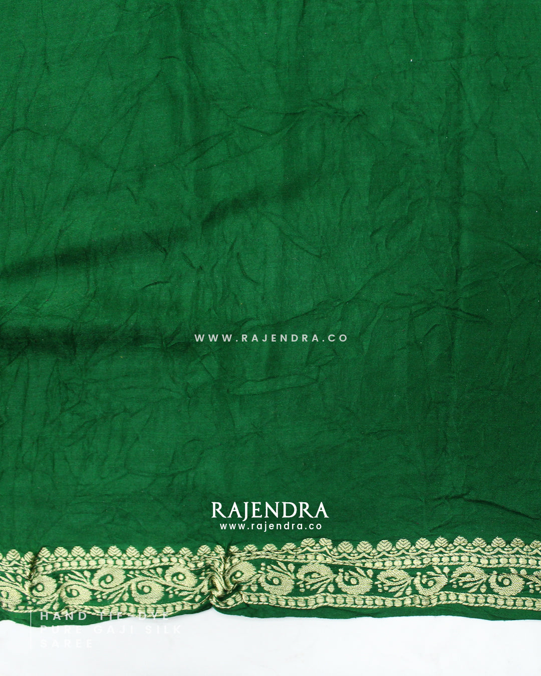 Exclusive Hand Tie-Dye Multicolor Pure Gaji Silk Saree
