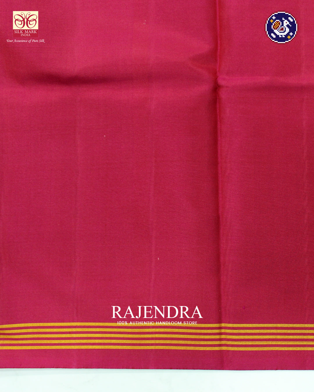 Traditional Hathi Popat Bhat Semi Double Weave Rajkot Patola Saree