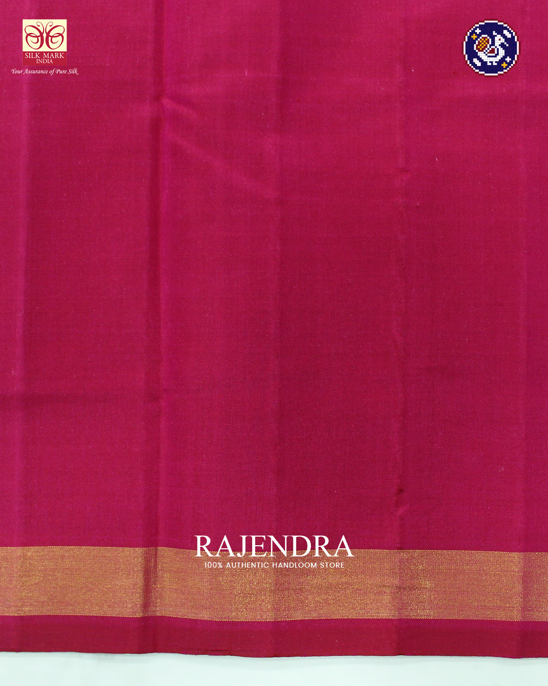 Traditional Navratna Design Dark Pink Rajkot Patola Saree