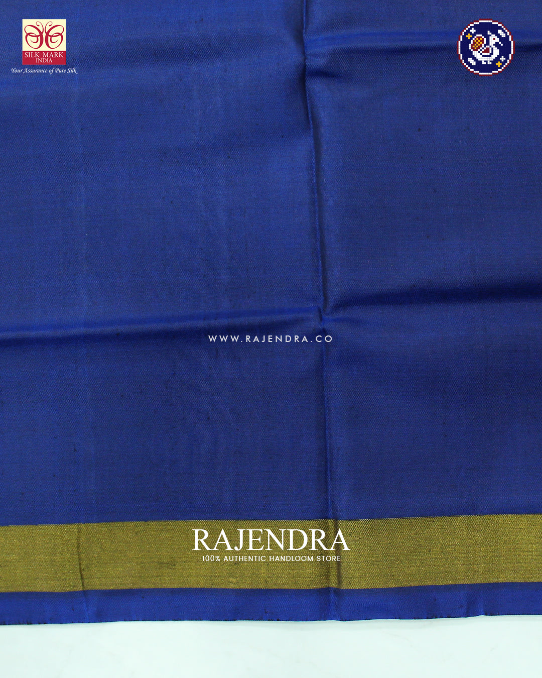 Traditional Navratna Design Blue Rajkot Patola Saree