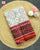 Traditional Navratna Design Red and White Ikat Rajkot Patola Saree