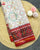 Traditional Navratna Design Red and White Ikat Rajkot Patola Saree