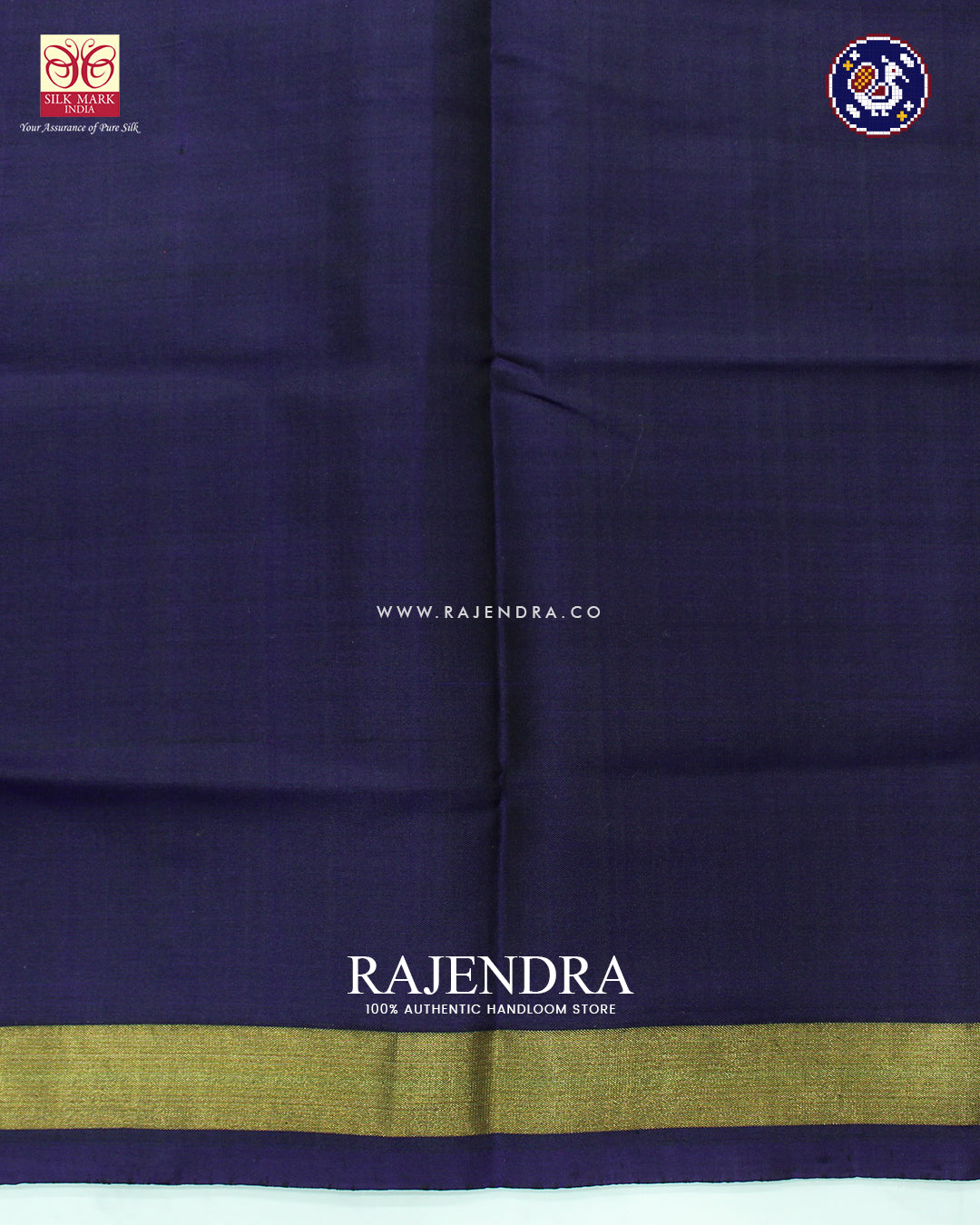 Traditional Navratna Elephant Motif Dark Purple Rajkot Patola Saree