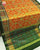 Handwoven Navratna Design Green and Golden Single Ikat Rajkot Patola Saree