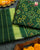 Traditional Navratna Green Single Ikat Rajkot Patola Dupatta