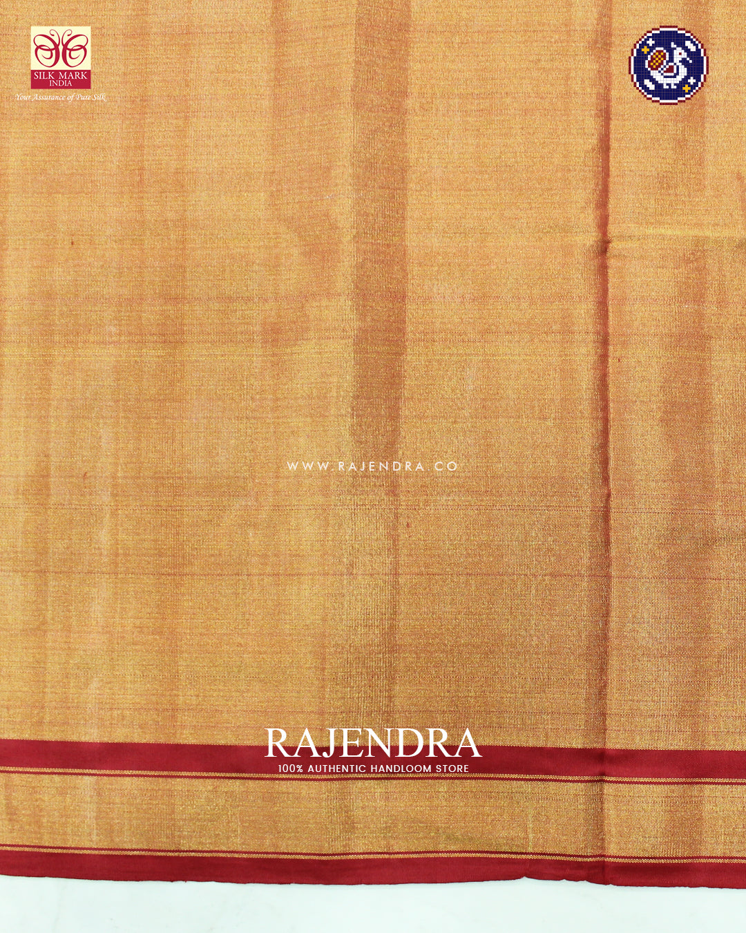 Traditional Navratna Design Red and Sea Green Zari Tissue Rajkot Patola Saree