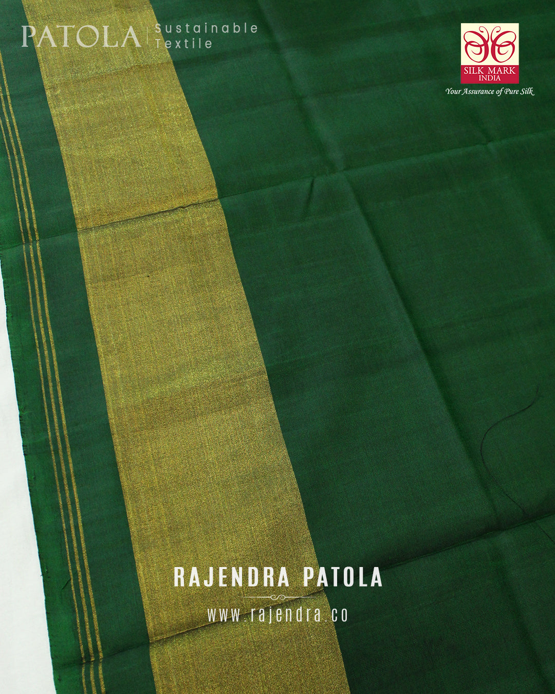 Traditional Navratna Bhat Single Ikat Rajkot Patola Saree