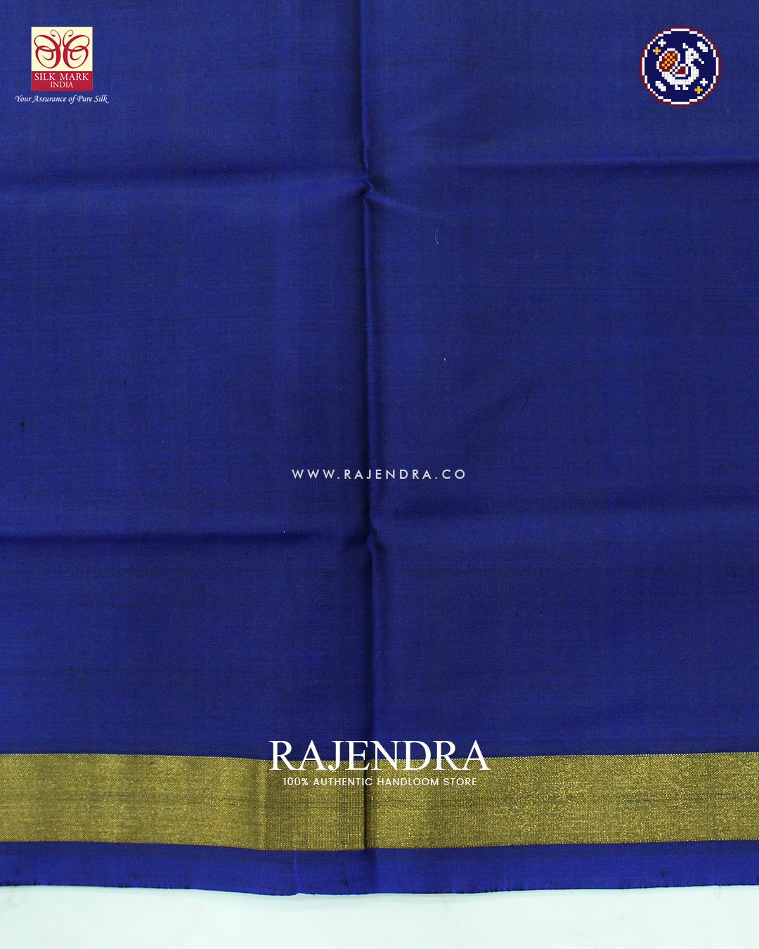Traditional Navratna Mix Design Blue Rajkot Patola Saree