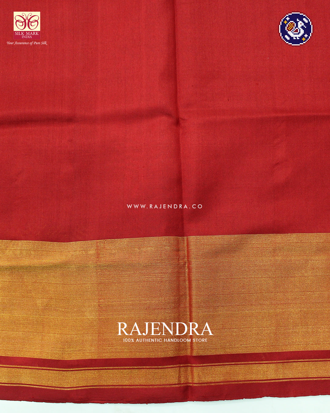 Traditional Navratna Mix Red Single Ikat Rajkot Patola Saree