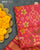 Traditional Navratna Design Peach Single Ikat Rajkot Patola Dupatta