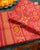 Traditional Navratna Design Peach Single Ikat Rajkot Patola Dupatta