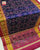 Traditional Navratna Bhat Pink and Blue Single Ikat Rajkot Patola Saree