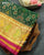 Traditional Navratna Design Pink and Green Single Ikat Rajkot Patola Saree
