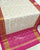 Traditional Navratna Design Pink and Off-White Single Ikat Rajkot Patola Saree