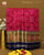 Traditional Navratna Bhat Pink and Blue Single Ikat Rajkot Patola Saree