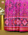 Traditional Navratna Bhat Pink Semi Double Ikat Rajkot Patola Saree