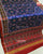 Exclusive Navratna Red and Blue Semi Double Ikat Rajkot Patola Saree