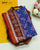 Exclusive Navratna Red and Blue Semi Double Ikat Rajkot Patola Saree