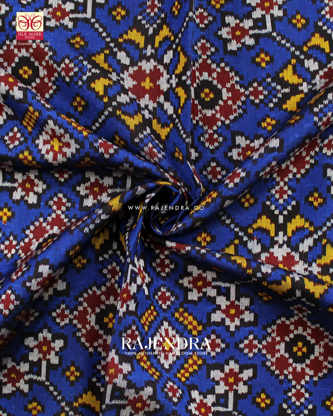 Exclusive Navratna Semi Double Weave Rajkot Patola Saree