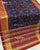 Traditional Navratna Design Red and blue Single Ikat Rajkot Patola Saree