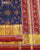 Traditional Navratna Design Red and blue Single Ikat Rajkot Patola Saree