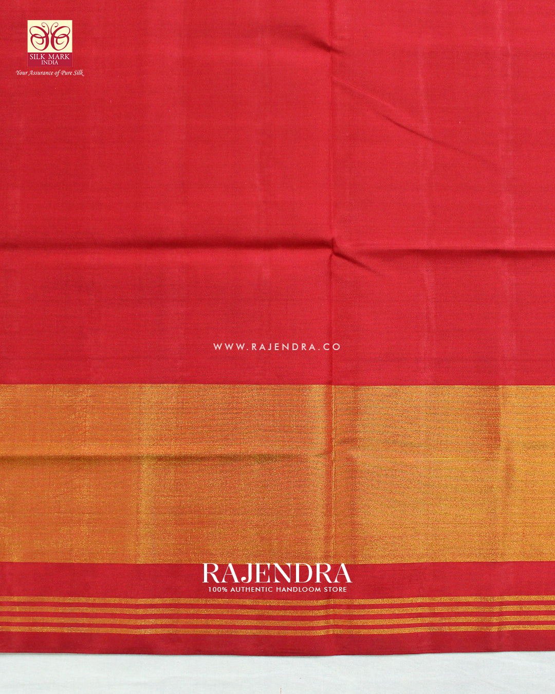 Traditional Navratna Design Red and Blue Single Ikat Rajkot Patola Saree
