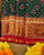 Traditional Navratna Bhat Red Green Single Ikat Rajkot Patola Saree