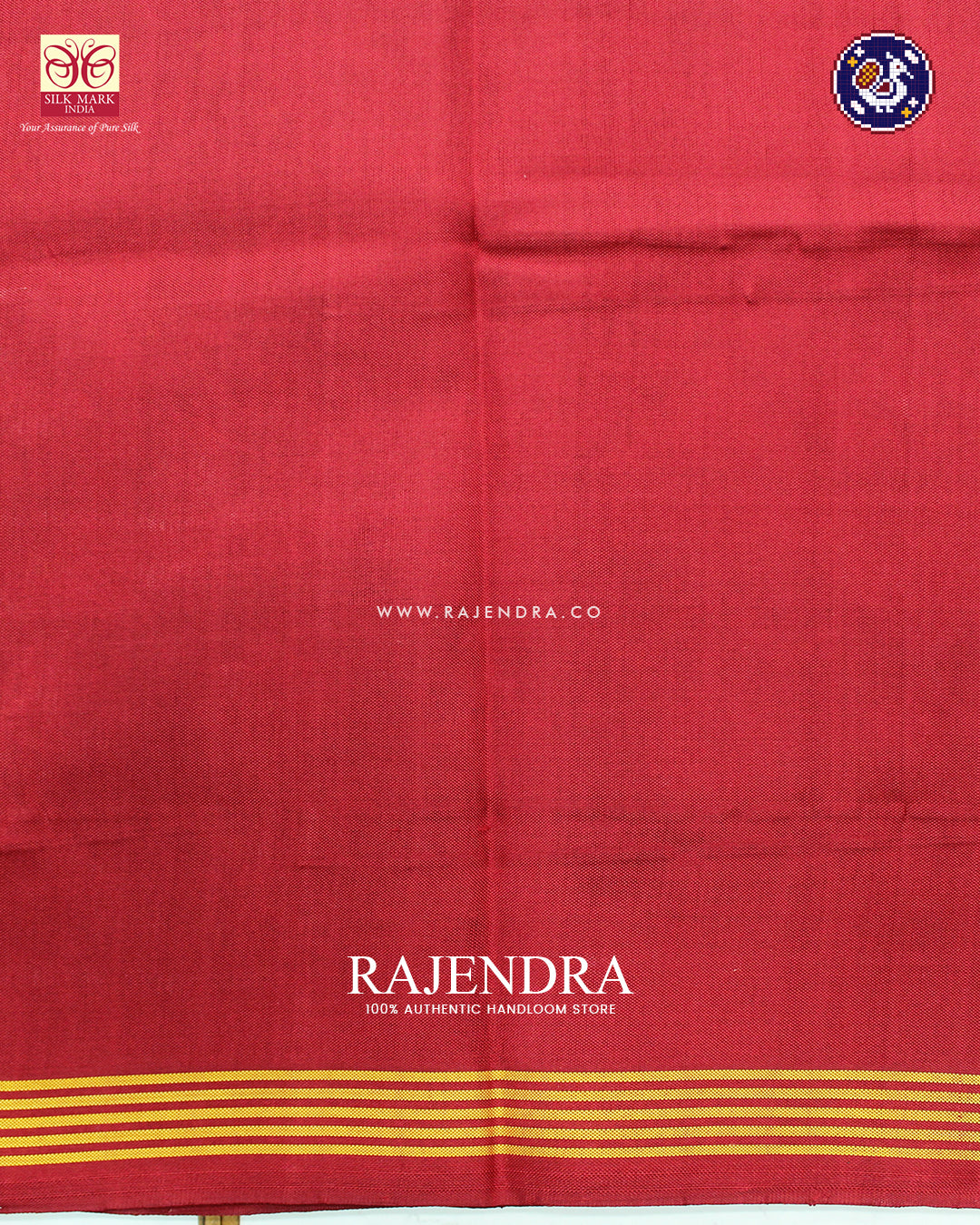 Traditional Navratna Design Red Ikat Rajkot Patola Saree