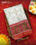 Traditional Navratna Design Red and White Semi Double Ikat Rajkot Patola Saree