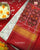 Traditional Navratna Design Red and White Semi Double Ikat Rajkot Patola Saree