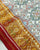 Traditional Navratna Design Red and White Single Ikat Rajkot Patola Saree