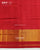Traditional Navratna Design Red and White Single Ikat Rajkot Patola Saree
