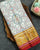 Traditional Navratna Design Red and White Single Ikat Rajkot Patola Saree