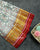 Traditional Navratna Design Red and White Single Ikat Rajkot Patola Saree