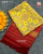 Traditional Navratna Red and Yellow Semi Double Weave Rajkot Patola Dupatta