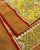 Traditional Navratna Red Yellow Zari Tissue Single Ikat Rajkot Patola Saree