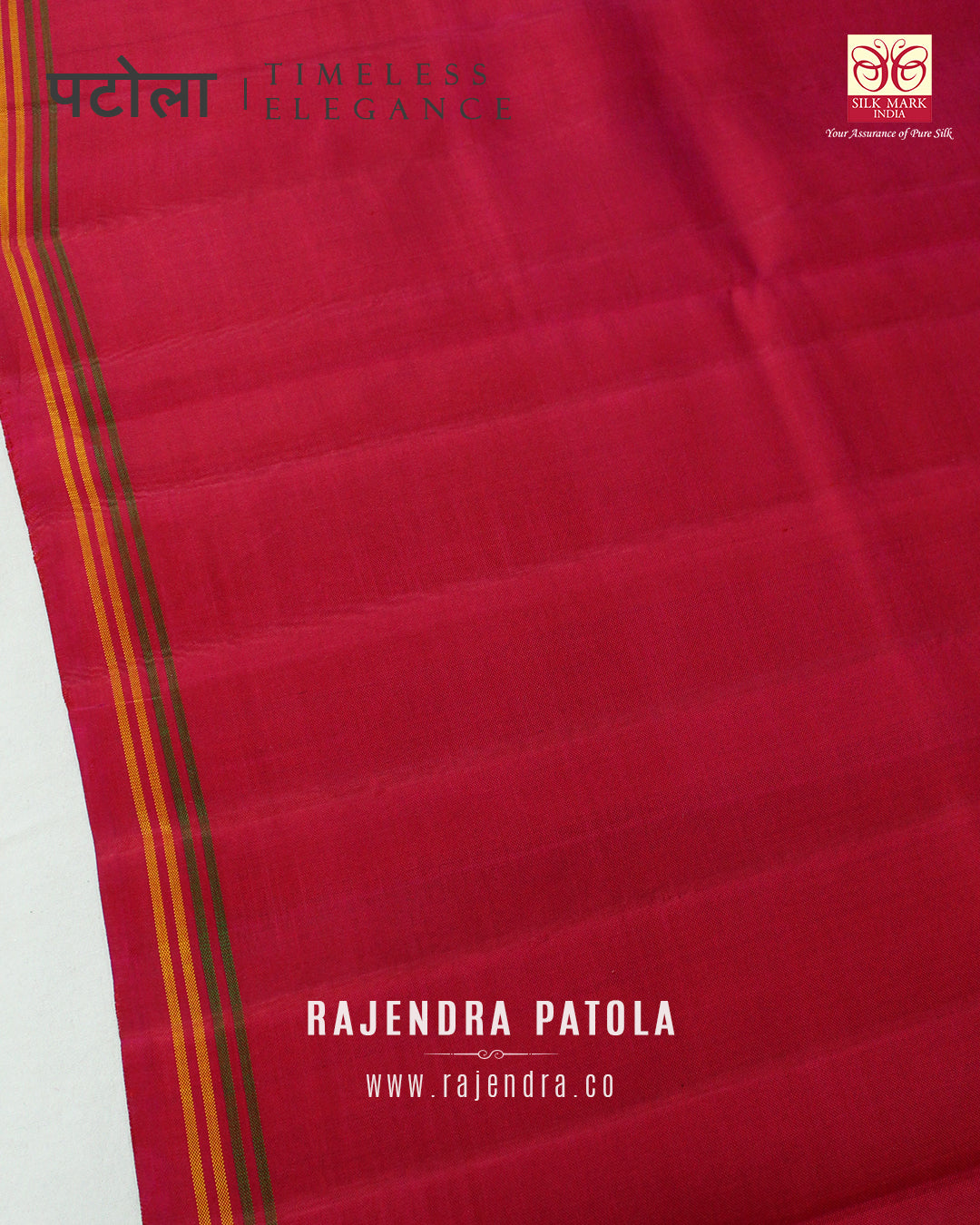 Traditional Navratna Bhat Semi Double Weave Rajkot Patola Saree
