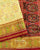 Traditional Navratna Bhat Red Off-White Single Ikat Rajkot Patola Saree