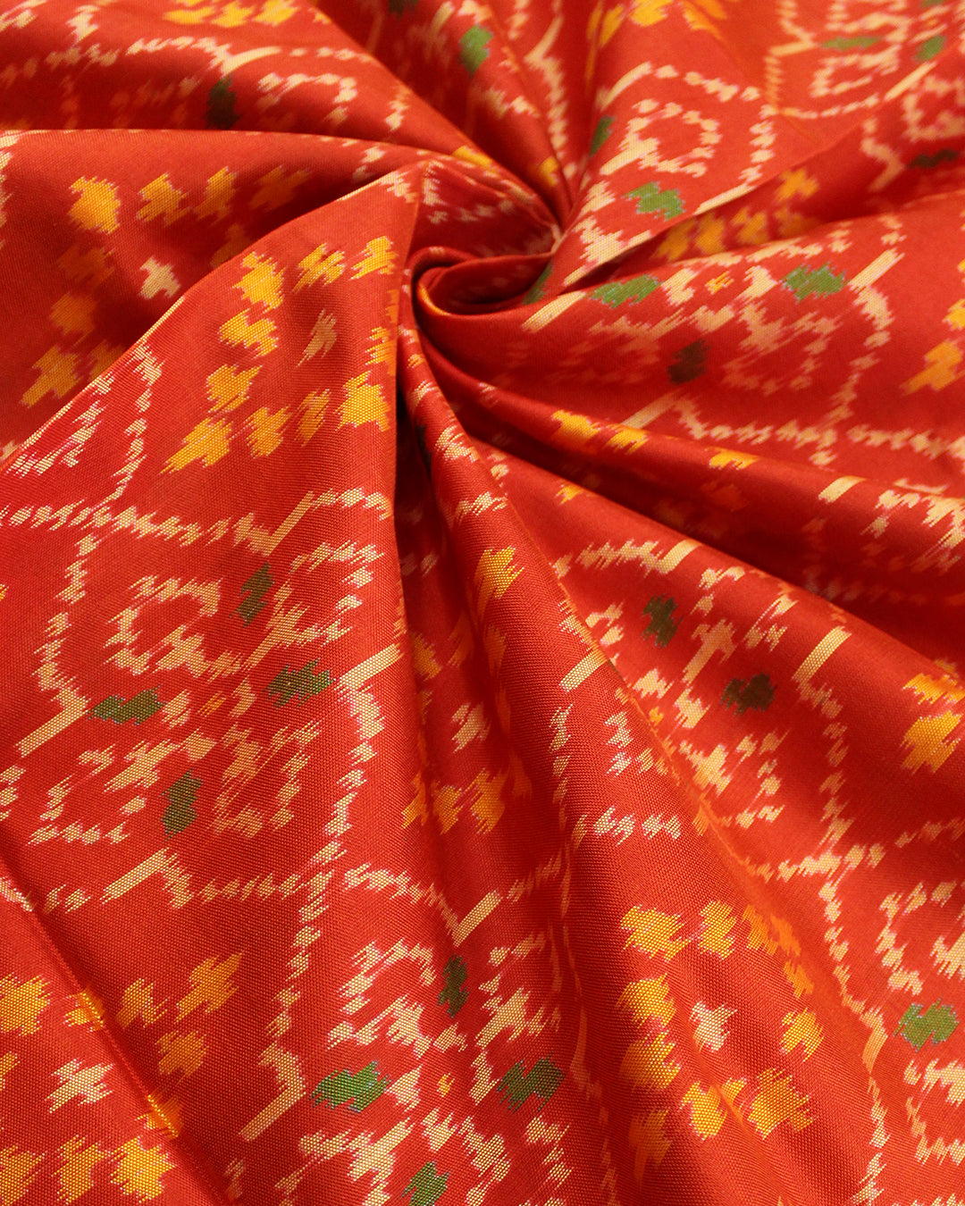 Traditional Panchanda Design Single Ikat Rajkot Patola Dupatta