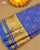 Traditional Panchanda Bhat Blue Single Ikkat Rajkot Patola Saree