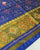 Traditional Panchanda Bhat Blue Single Ikkat Rajkot Patola Saree