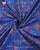 Traditional Panchanda Bhat Blue Single Ikkat Rajkot Patola Saree