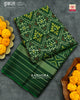 Traditional Panchanda Design Green Single Ikat Rajkot Patola Dupatta