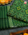 Traditional Panchanda Design Green Single Ikat Rajkot Patola Dupatta