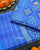 Traditional Chanda Bhat Light Blue Single Ikat Rajkot Patola Dupatta