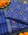 Traditional Panchanda Bhat Navy Blue Single Ikat Rajkot Patola Dupatta