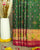 Traditional Panchanda Bhat Pink and Green Single Ikat Rajkot Patola Saree