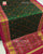 Traditional Panchanda Bhat Pink and Green Single Ikat Rajkot Patola Saree