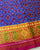 Traditional Panchanda Bhat Pink Blue Single Ikat Rajkot Patola Saree