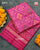 Traditional Panchanda Bhat Pink Single Ikat Rajkot Patola Dupatta